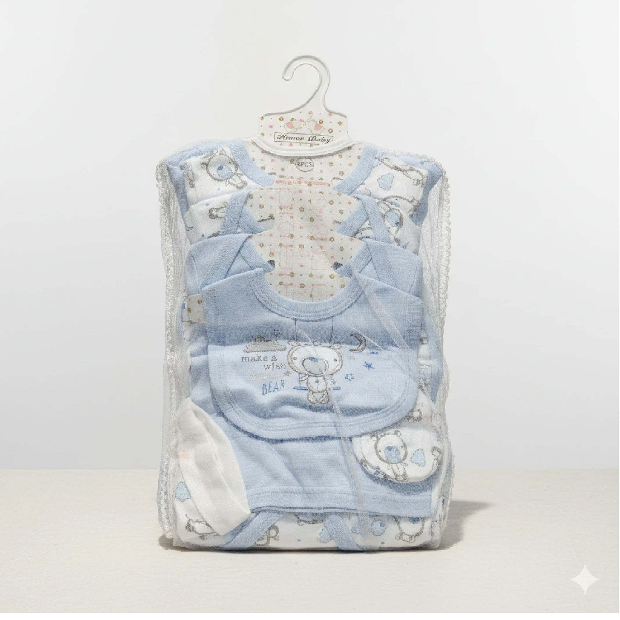 7 Pieces Baby Receiving Set – Complete Comfort & Care Essentials for Newborns — image 1